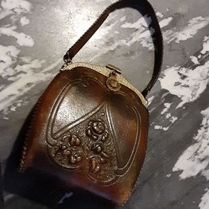 Leather purse antique